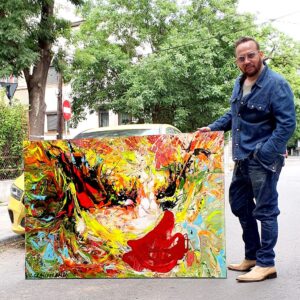 Eye Kiss U – Abstract Painting