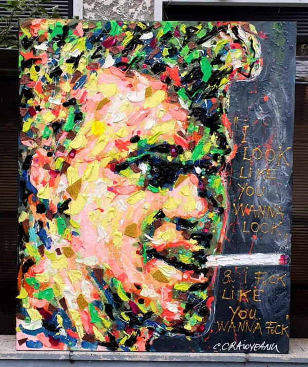 Fight Club (Brad Pitt) Oil Painting