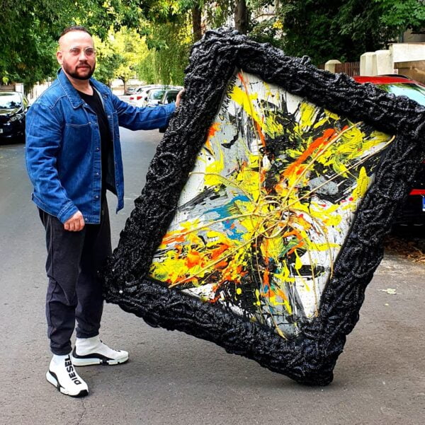 Adrenaline Painting with Custom Frame